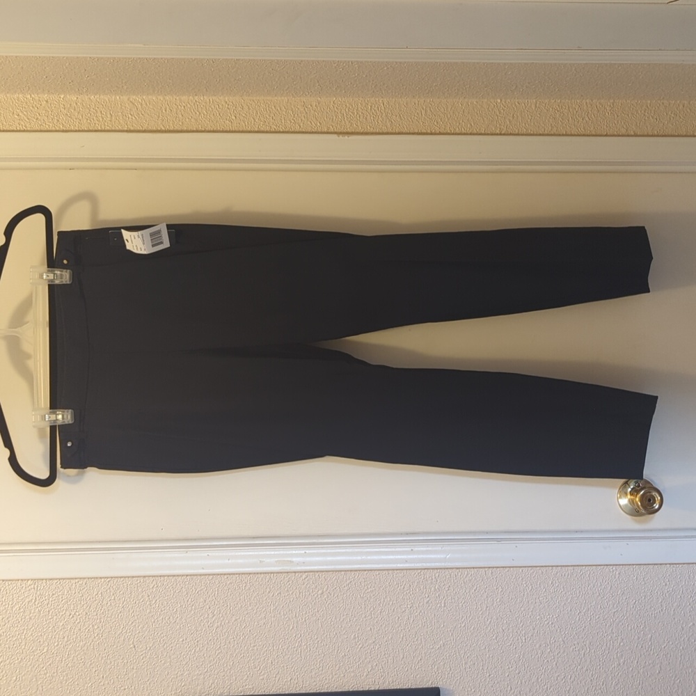 Violets & Roses 6/28 Navy Blue Slim Straight Trouser